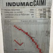 Piegatrice Indumac 3050 x 90 Usata